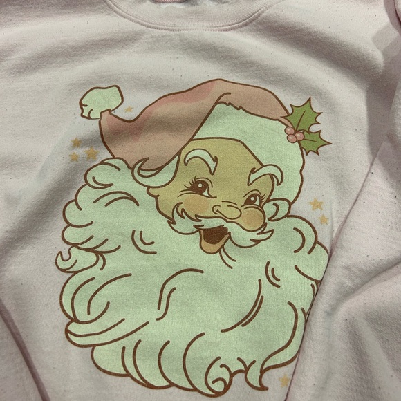 Women’s size large - Pink Santa Christmas sweater - Picture 2 of 5